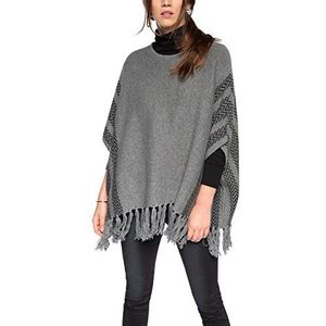 ESPRIT Poncho voor dames, grijs (medium grey 2 036), XS