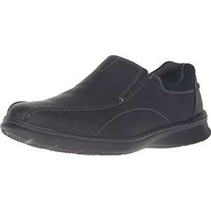 Clarks Cotrell Step instappers voor heren, Zwart Olie, 41 EU