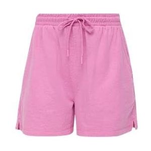 s.Oliver Shorts van jersey met elastische tailleband, Roze 4397, 34
