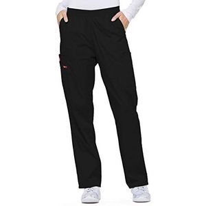 Dickies Women's Petite EDS Signature Scrubs Missy Fit Pull-On Cargo Pant, Black, X-Small/Petite