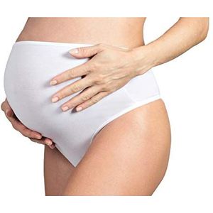 MYSANITY Mutanda zwangerschapsonderbroek voor dames, wit (Bianco Bianco), XL