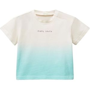 United Colors of Benetton Uniseks T-shirt voor kinderen, Blauw, 12 Maanden