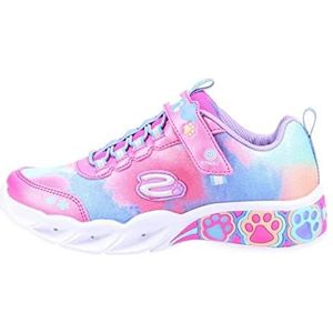 Skechers Meisjes Pretty Paws Sneaker, Roze Multi Mesh, 35 EU