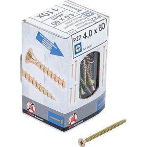 BGS Diy 88047 Multifunctionele schroeven, kruiskop PZ2, 4,0 x 60 mm, 110 stuks