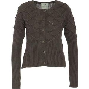 BERWIN & WOLFF TRACHT FOLKLORE LANDHAUS Gebreid vest met ruiten 136370 bruin, taupe, 32 NL