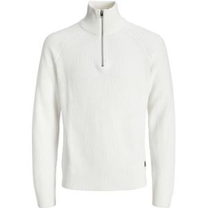 JACK & JONES - JJPannel - Trui - Wit - Knitwear - Schipperskraag