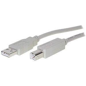 Vedimedia USB 2.0 A/B 5.0 m 5 m USB A USB B grijze kabel USB - kabel USB (5 m, USB A, USB B, mannelijk/mannelijk, grijs, USB type-a, USB type-B)