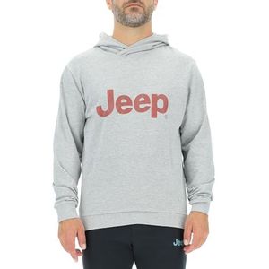 JEEP O102886-G347 J Heren Hoodie - Grote Print J23W Heren Licht Grijs Melange XL