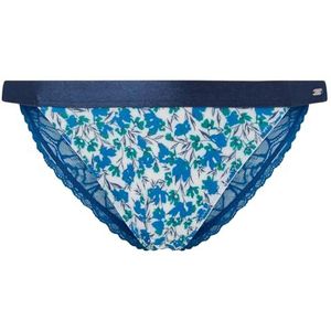 Pepe Jeans Dames bloem bikini stijl ondergoed, blauw (donkerblauw), XS, Blauw (donkerblauw), XS