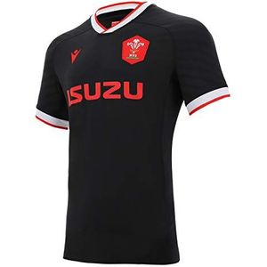 Macron Heren 58125552 Wru M20 WRU M20 Shirt Alternate Pro Authentic Tech Body Fit Ss Sr, zwart, XL