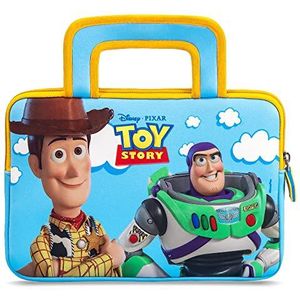 Pebble Gear Toy Story 4 Carry Bag - Universal neoprene kids carrry bag in Pixar Toy Story 4-Design, for 7' tablets (Fire 7 Kids Edition, Fire HD 8 case), durable zip, Woody and Buzz Lightyear