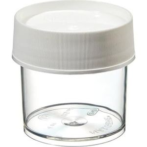 Nalgene® Rechte beker met brede hals van PMP met wit