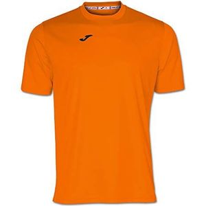 Joma Sport T-shirt met korte mouwen voor heren, licht en ademend, ideaal voor alle soorten sport, Combi S - oranje