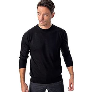 Bonamaison Men's TRMRVN100045 Pullover Sweater, Zwart, M