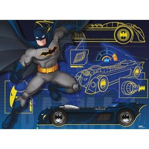 Ravensburger 132621 Batman puzzel, 100 stukjes, XXL voor kinderen, aanbevolen leeftijd vanaf 6 jaar
