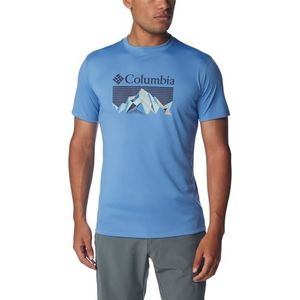 Columbia Heren Zero Rules grafisch shirt met korte mouwen, Skyler, Fractal Peaks, L