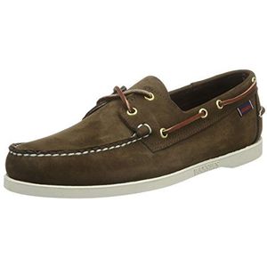 Sebago Heren Docksides Portland Nubuck Laarzen Schoen, Bruin Dk Bruin 901, 41 EU