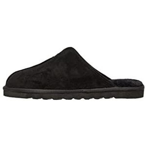 Skechers Heren Renten Palco Slipper, Zwart Microfiber Suede, 42 EU