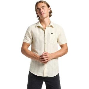 Overhemd - Korte Mouwen - Lichtblauw - Linnenmix