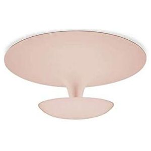 Plafondlamp, 1 LED-plaat 6, 3 W, 350 mA, met diffuser van aluminium, serie Funnel, roze, 22 x 22 x 9 cm (referentie: 201236/10)