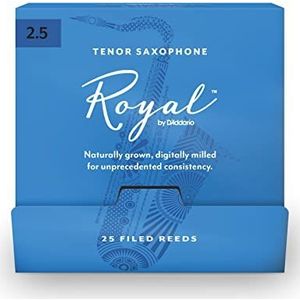 Royal door D'Addario Tenor Saxophone Reeds, 2.5, 25-Count Single Reeds