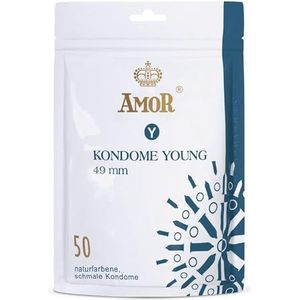 AMOR Premium Condooms, Ã˜ 49 mm Strakke Pasvorm, Verpakking van 50