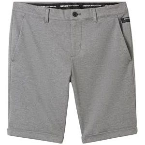 TOM TAILOR Denim Heren bermuda shorts, 24774 - Grey Melange Pique, S