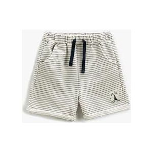 Koton Babyboys zakken met trekkoord label detail shorts, Navy Stripe (7s1), 18-24 Maanden