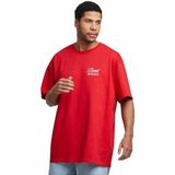 Mister Tee Dangerous Grounds Oversize Tee, Cityred, XS Grote maten Tall