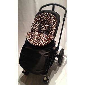 Dierlijke print voetenzak/COSY TOES compatibel met Buggy pushchiar giraffe