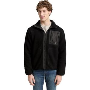 Tom Tailor Denim - Jack - Effen - Regular Fit - Imitatiebont - Opstaande Kraag