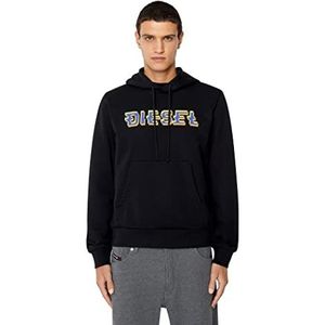 Diesel - S-Ginn - Sweatshirt - Zwart - Katoen - Capuchon