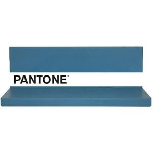 Homemania Shelfie Wanddecoratie, objectdrager, vierkant, met planken, voor woonkamer, slaapkamer, blauw, wit, zwart, van metaal, 40 x 14 x 13 cm