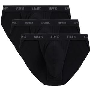 ATLANTIC UNDERWEAR Tanga-slip voor heren, diep gesneden, sportief en comfortabel, S-XXL, zwart, S