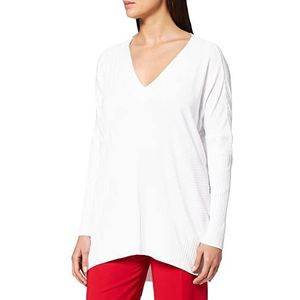 IPEKYOL Womens Below Hips Ribbed Knit Knitwear Sweater, Lila, Medium