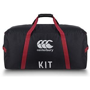 Canterbury Unisex's Team Kit Tas, Zwart/Rood Dahlia/Zilver, One Size