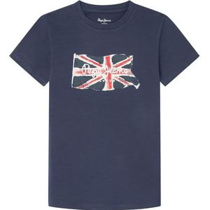 Pepe Jeans Jongens Clag Jr T-shirt, blauw (marineblauw), 8 Jaar
