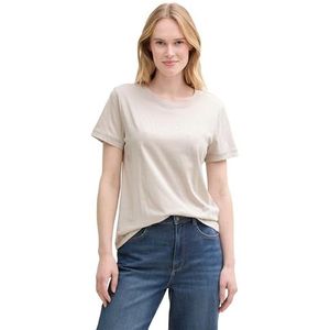TOM TAILOR T-shirt voor dames, 16339 - Clouds Grey, XL