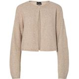 PIECES Gebreid vest 'PCMARCELLO'  greige