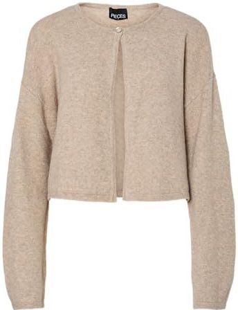 PIECES Gebreid vest 'PCMARCELLO'  greige