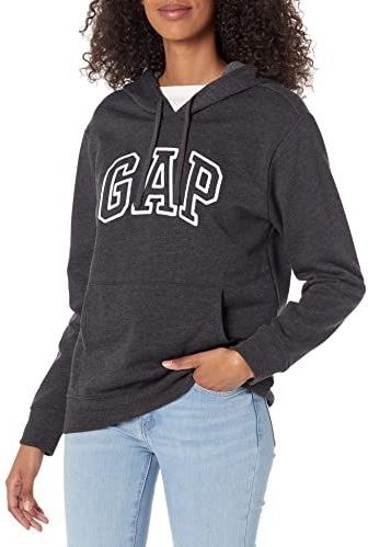 GAP Sweatshirt 'HERITAGE'  antraciet / wit
