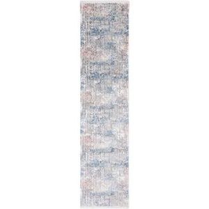 Safavieh Hedendaags tapijt voor woonkamer, eetkamer, slaapkamer - Dream Collection, korte pool, grijs en blauw, 61 x 213 cm