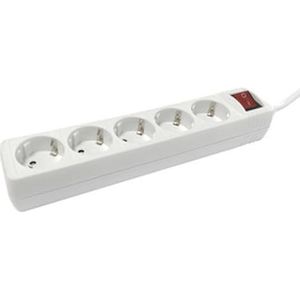 5-voudige stekkerdoos met 3 m lange kabel en schakelaar. Perfect om je elektrische apparaten veilig en efficiënt te verbinden. Ideaal voor thuis, combineert functionaliteit en besparing.