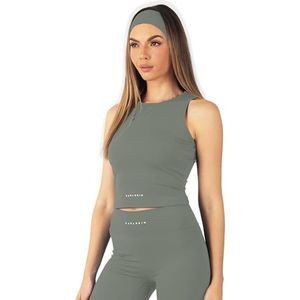 Carlheim Women's Serenita Active Collection Tank top, Stone Grey, Large