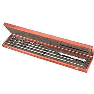 Starrett 124CZ Solid-Rod Vernier Inside Micrometer Set, 8-32"" Range, 0.001"" Graduation, +/-0.0001"" Nauwkeurigheid, Met Case