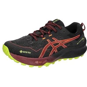 ASICS Fujitrabuco 11 GTX heren loopschoenen trail zwart rood, Zwart Antiek Rood, 51.5 EU