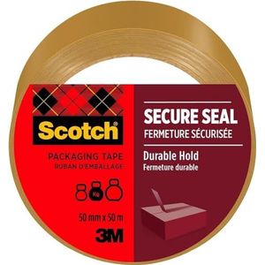 Scotch Secure Seal verpakkingstape bruin 50 mm x 50 m 1 rol/pak