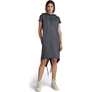 G-STAR Raw Fish Tail Hoodie Sweat Dress Damesjurk, blauw (Fantem Blue D21627-d136-863), S