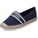 Tommy Hilfiger Dames Mono Webbing Platte Espadrille, Space Blue, 5 UK, Ruimte Blauw, 38 EU