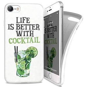 i-Paint Cocktail beschermend zacht telefoonhoesje voor iPhone 7/8